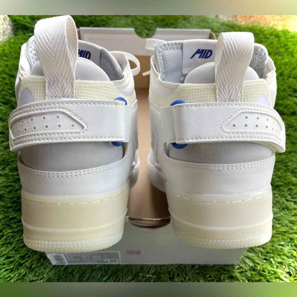 Nike Air Force 1 Mid React - Summit White shoes US12/EUR46 DQ1872-101 brand new - Picture 8 of 12